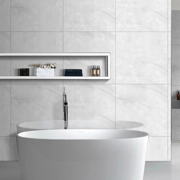 Archi Grey Onyx Gloss Porcelain 60X60cm Tile - Image 1