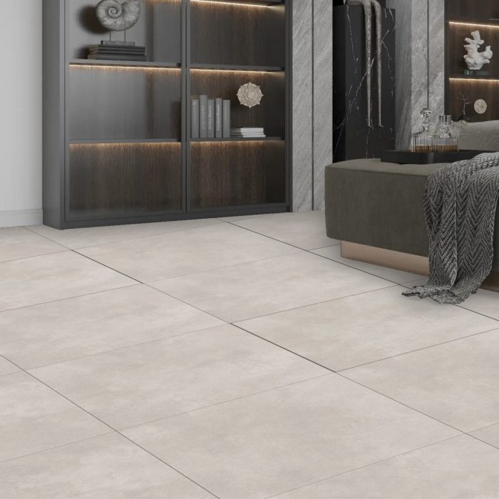 Neutra Grey Concrete Effect Porcelain 60x60cm Tile - Image 1