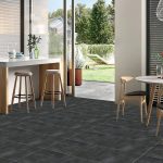 London Anthracite Sugar Finish Stone Effect Ceramic Rectified Tiles