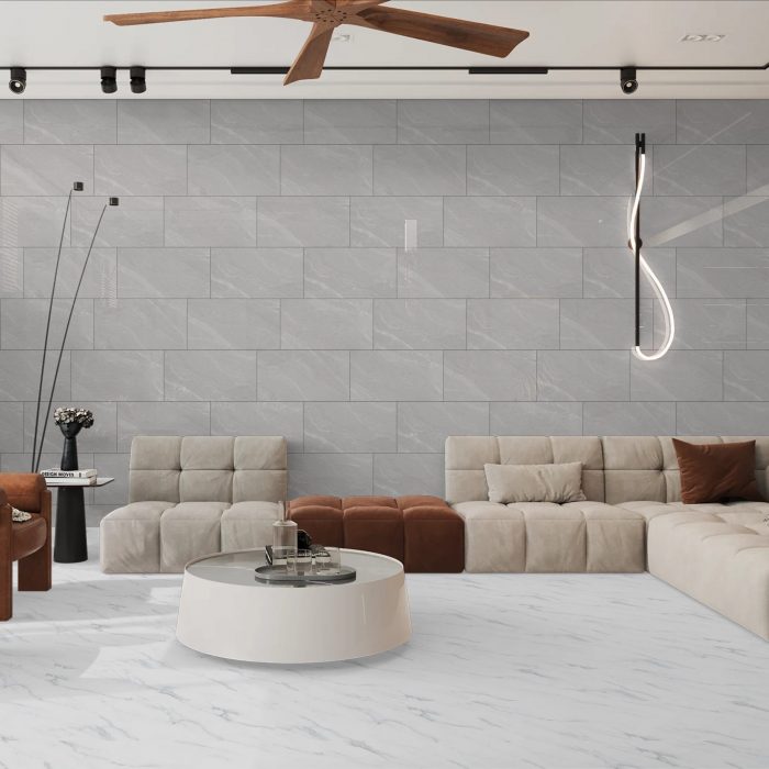 London Bianco Gloss 30X60cm Ceramic Tile - Image 1