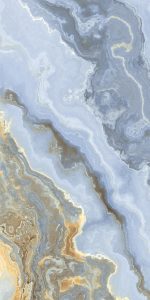 GS Alberto Blue Glossy Glitter Carving 60x120cm Porcelain Tiles