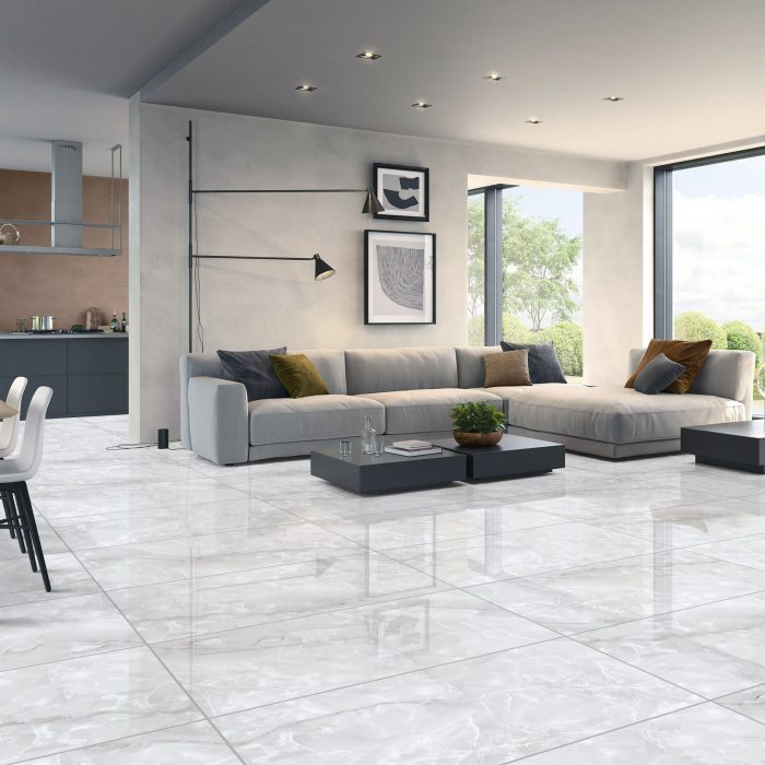 Archi Grey Gloss Porcelain 60x120cm Tiles - Image 1