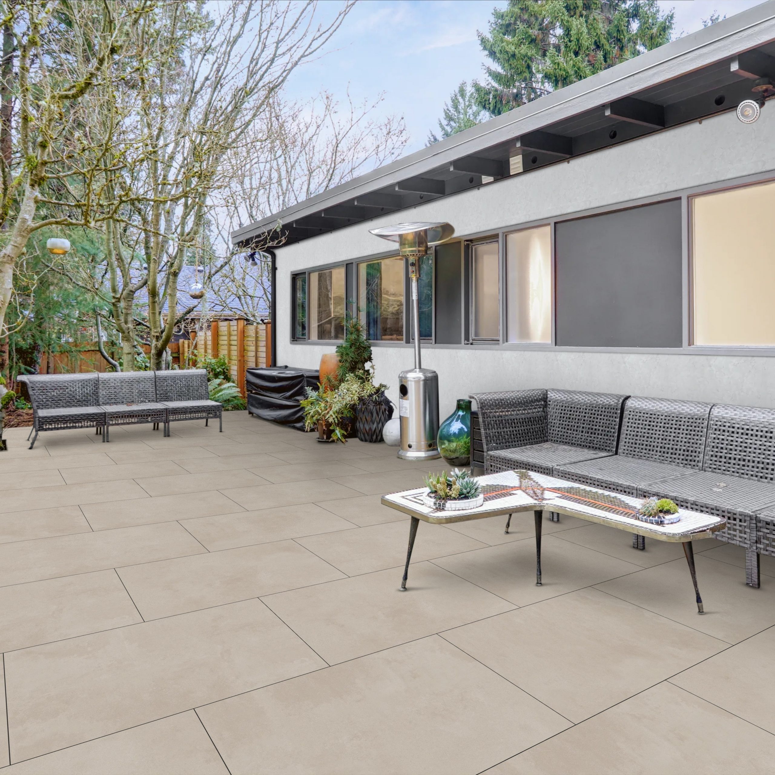 Cement_Beige_Porcelain_60x90cm_Anti_Slip_Outdoor_Parking_Matt_Floor_Tile_1 Cemento Beige Porcelain 60x90cm Anti Slip Outdoor Matt Tile - Image 1