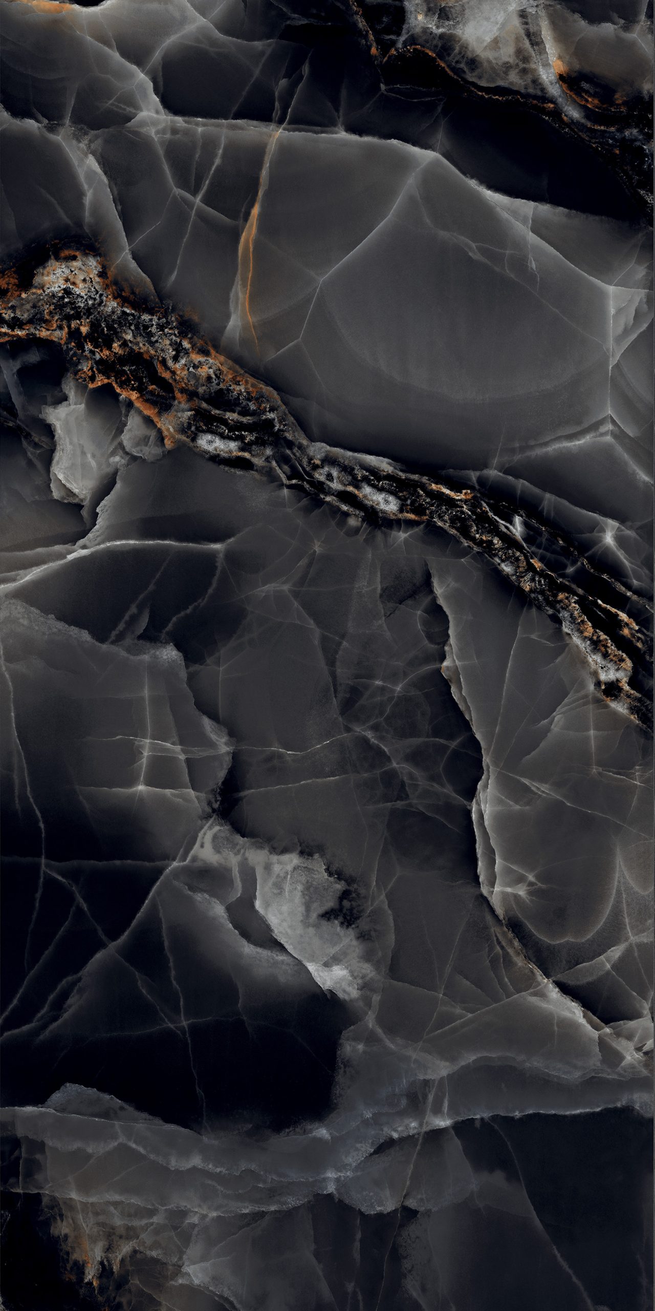 Black Onice High Gloss Porcelain 60x120cm Tiles - Image 3