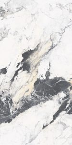 SS Kazan White Glossy Glitter Carving 60x120cm Porcelain Tiles