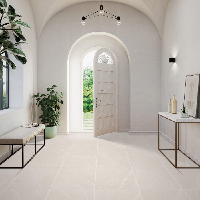 London Beige Matt Porcelain Tiles 60x60cm - Image 1