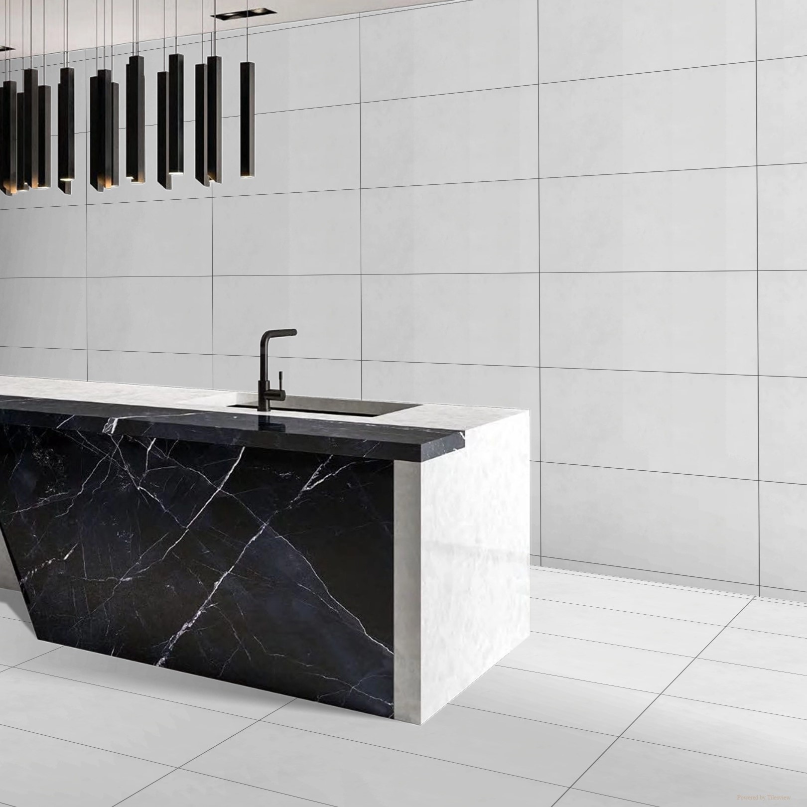 London Ivory Sugar Finish Stone Effect Ceramic Rectified Tiles - Image 1