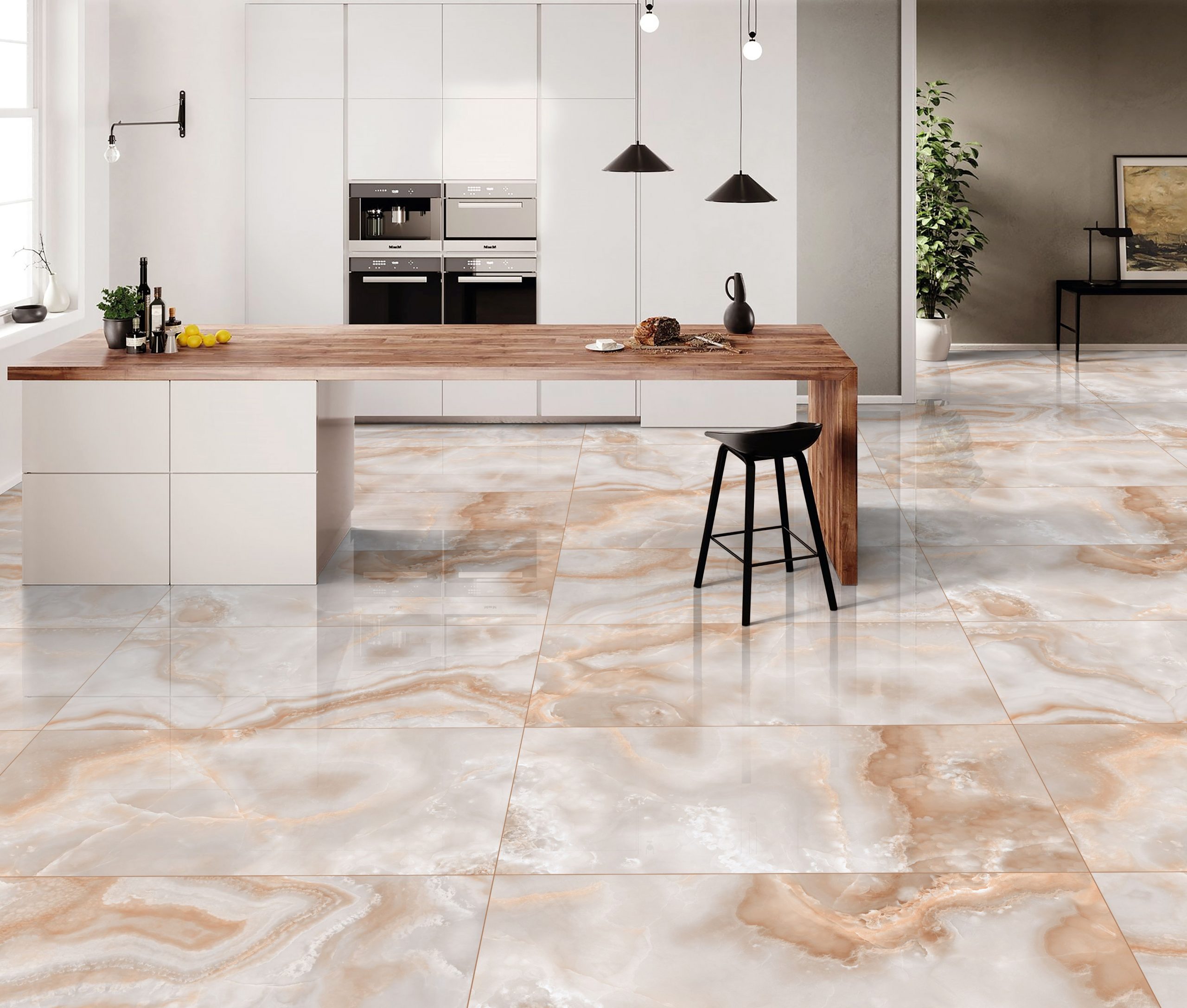 Onice Malanga Gloss Porcelain 60x120cm Tile - Image 1