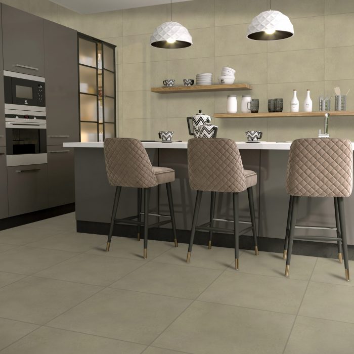 Neutra Beige Matt Porcelain 60x60cm Tile - Image 1
