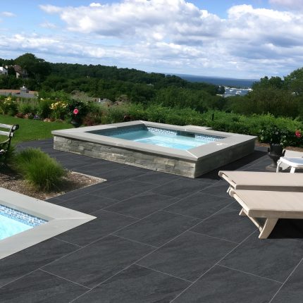 Rassa Black Porcelain 60x90cm Anti Slip Outdoor Matt Tiles
