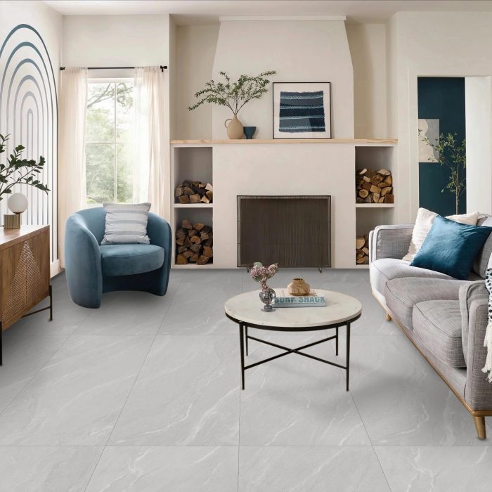London Bianco Matt Porcelain 60x120cm Tiles - Image 1