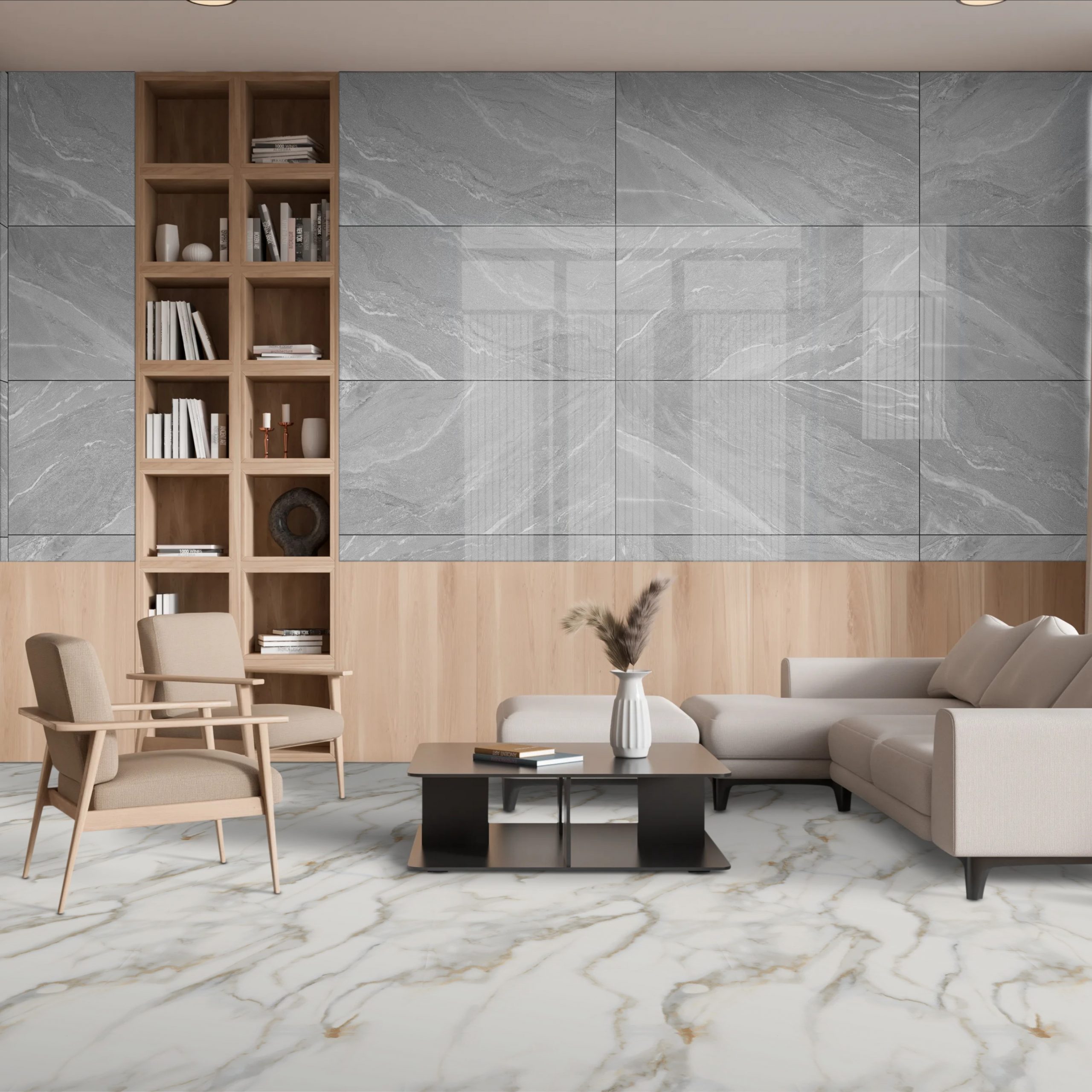 London Grey Gloss 30X60cm Ceramic Tile - Image 1