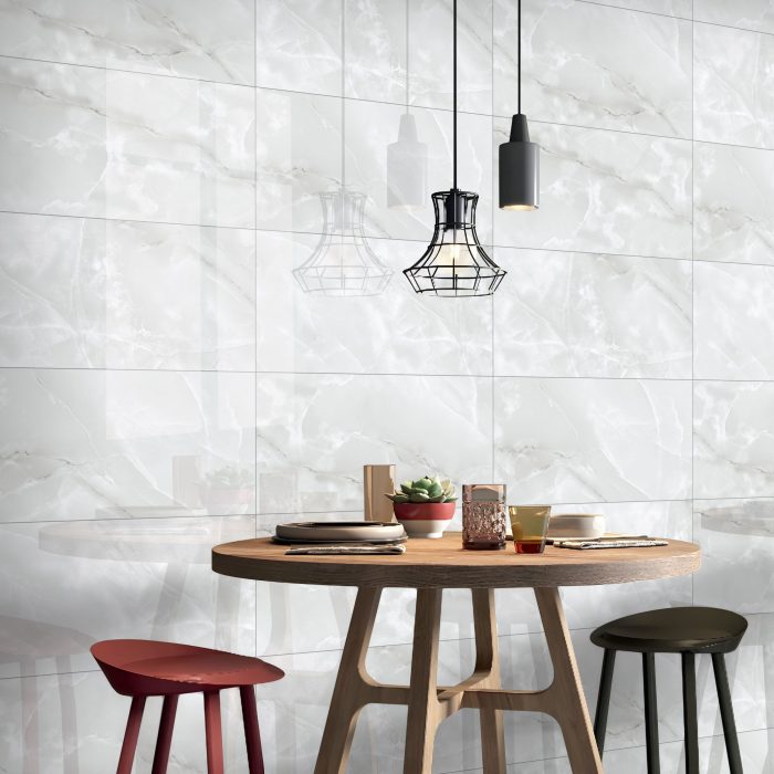 Archi Grey Gloss Ceramic 30X60cm Tile - Image 1