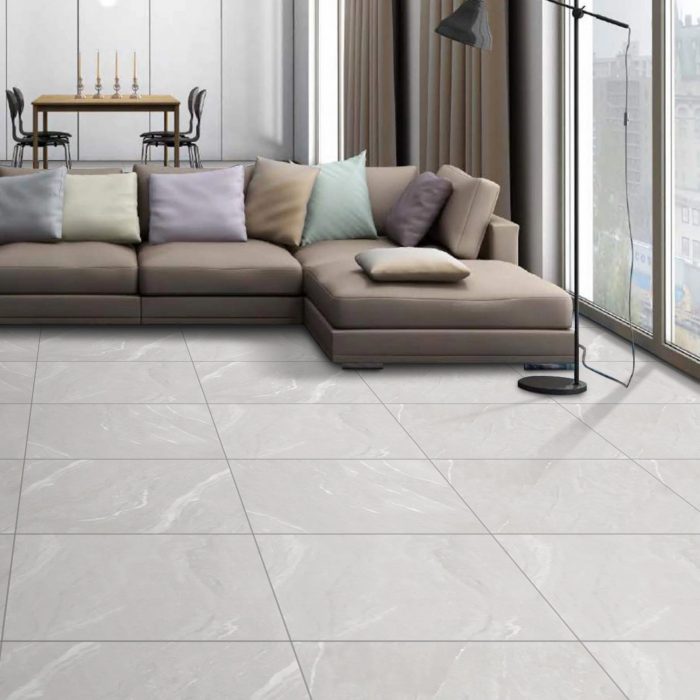 London Bianco Matt Porcelain Tiles 60x60cm - Image 1